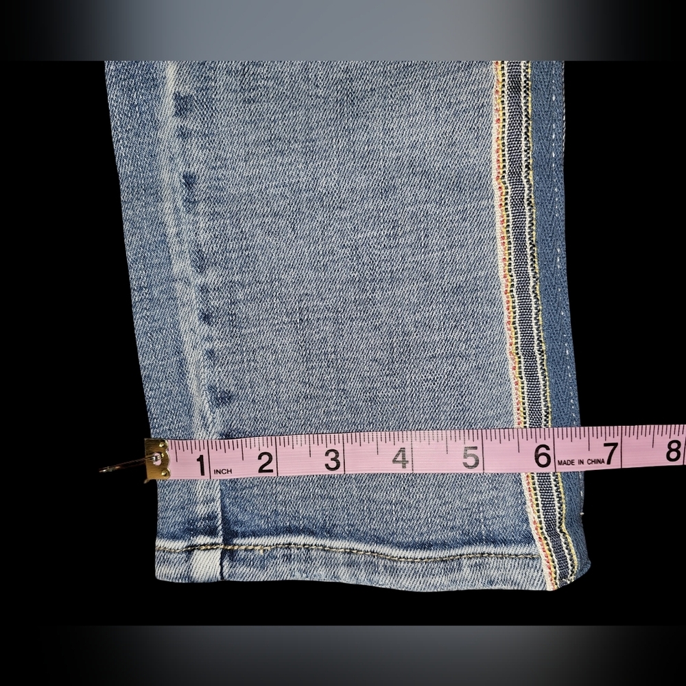 Anthropologie Pilcro Side Stripe Slim Boyfriend Jeans Light Mid Rise Sz 25/0 - Picture 13 of 13